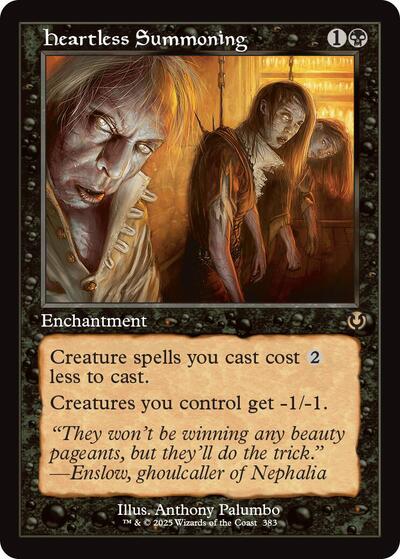 Heartless Summoning (Retro Frame) (Innistrad Remastered) Light Play Foil