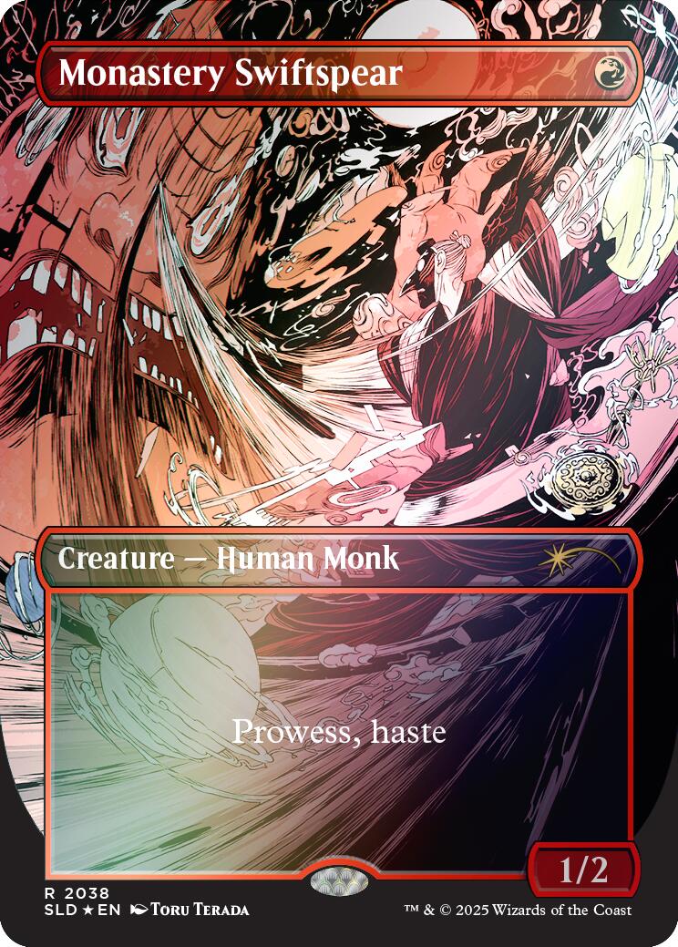 Monastery Swiftspear (2038) (Rainbow Foil) [SLD - 2038]