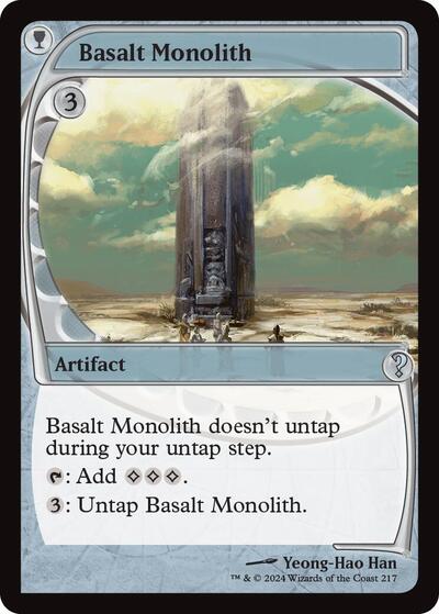 Basalt Monolith (Future Sight) (Mystery Booster 2) Light Play