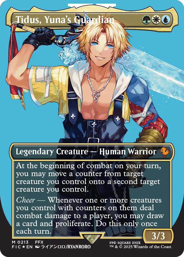 Tidus, Yuna's Guardian (Borderless) (Surge Foil) [FIC - 213]
