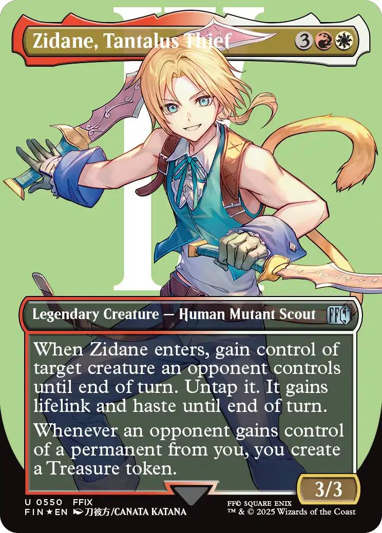 Zidane, Tantalus Thief (Borderless) (Surge Foil) [FIN - 550]