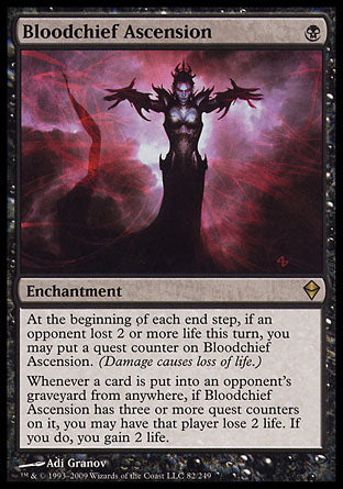 Bloodchief Ascension (Zendikar) Light Play Foil