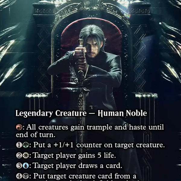 mtg noctis card Magic the Gathering Final Fantasy: Through the Ages Rare Lucis Caelum Gamme et format:Toploader — 128 cartes Near Mint? The Fabled Booster Draft Release Date: 08/23/2024