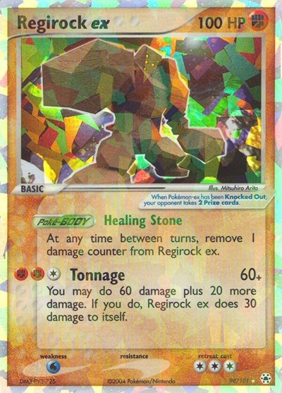 Regirock ex (Hidden Legends) Light Play Holofoil