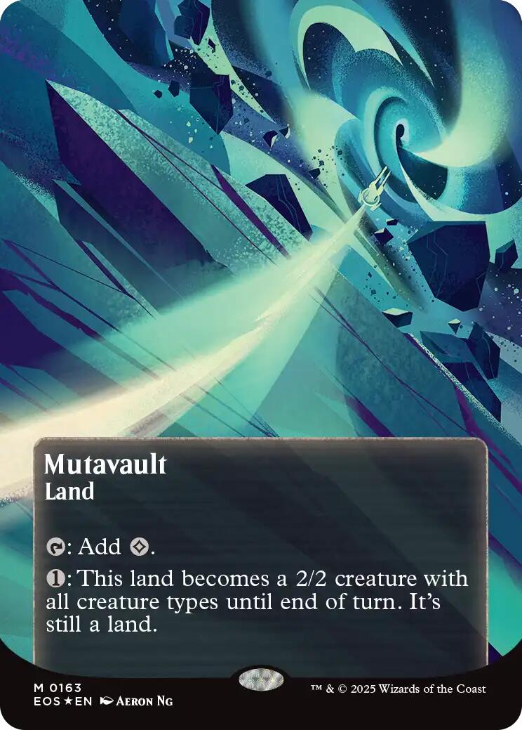Mutavault (0163) (Borderless) (Galaxy Foil) [EOS - 163]