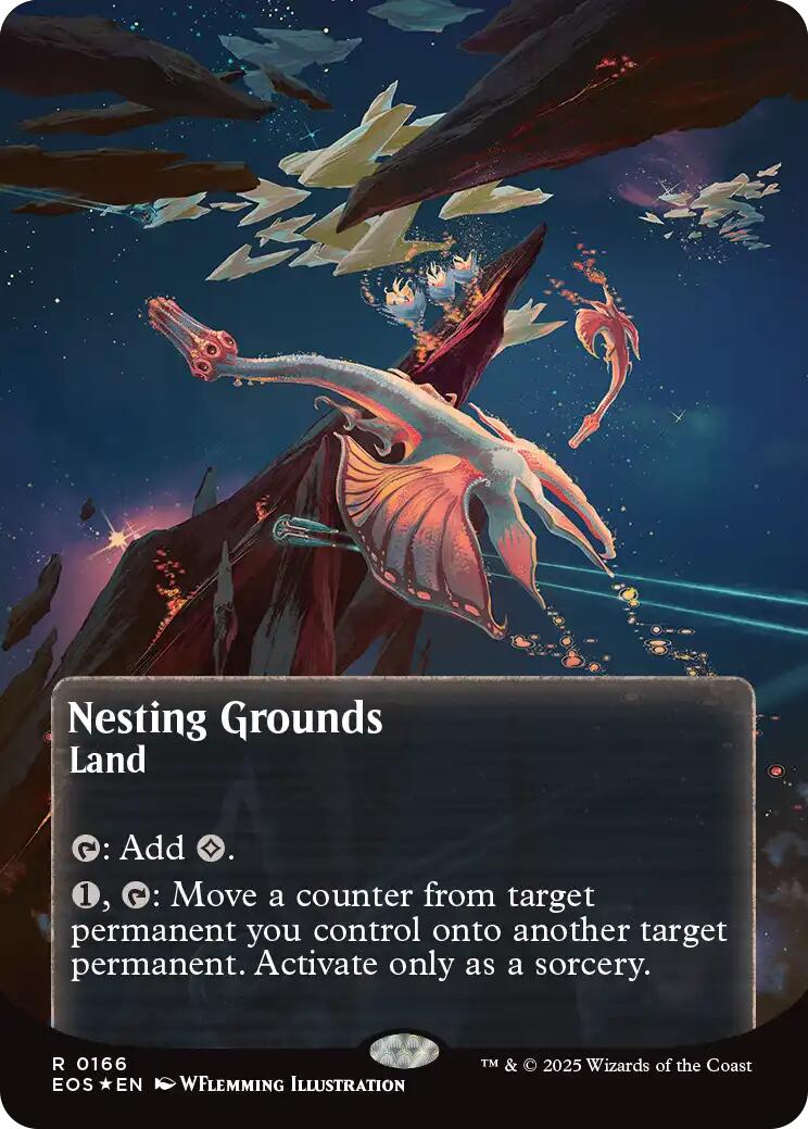 Nesting Grounds (0166) (Borderless) (Galaxy Foil) [EOS - 166]