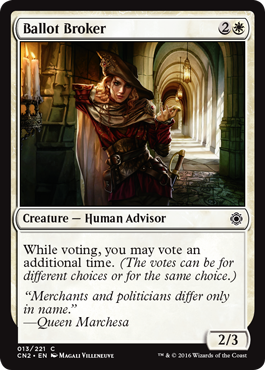 Ballot Broker (Conspiracy: Take the Crown) Light Play Foil