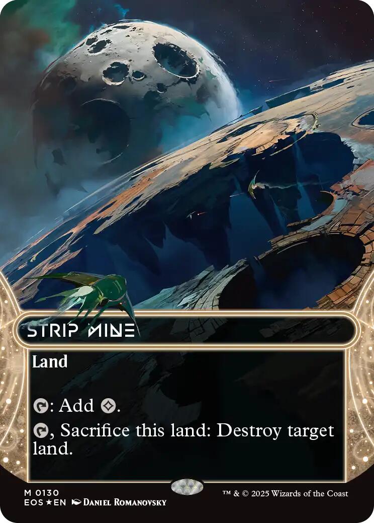 Strip Mine (0130) (Borderless) (Galaxy Foil) [EOS - 130]