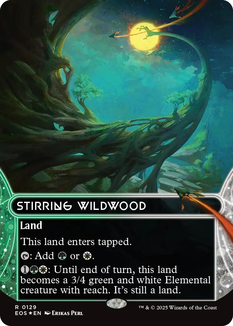 Stirring Wildwood (0129) (Borderless) (Galaxy Foil)