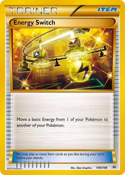 Energy Switch (XY - Roaring Skies) Heavy Play Holofoil