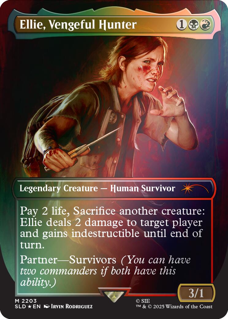 Ellie, Vengeful Hunter (Rainbow Foil)