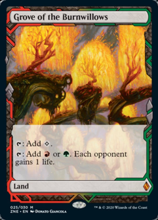 Grove of the Burnwillows (Zendikar Rising Expeditions) Light Play Foil