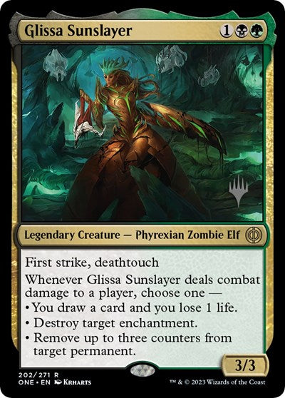 Glissa Sunslayer (Promo Pack: Phyrexia: All Will Be One) Light Play