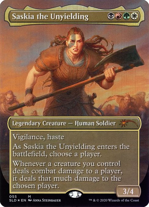 Saskia the Unyielding (Secret Lair) Light Play Foil