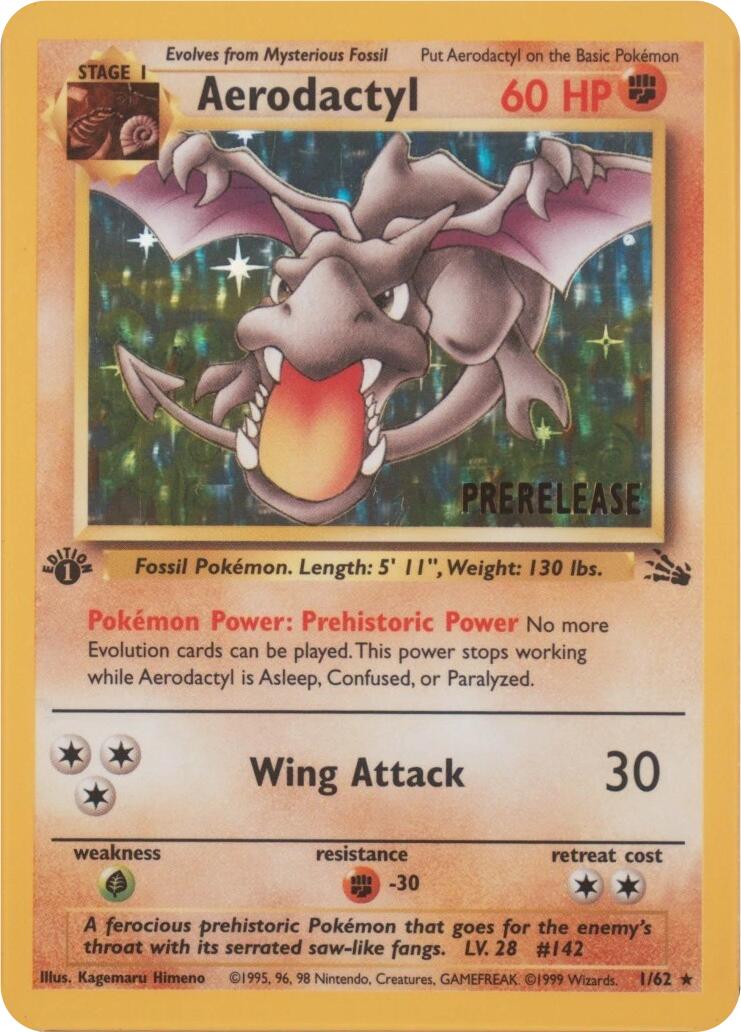 Aerodactyl (Prerelease) [MCAP - 01/62]