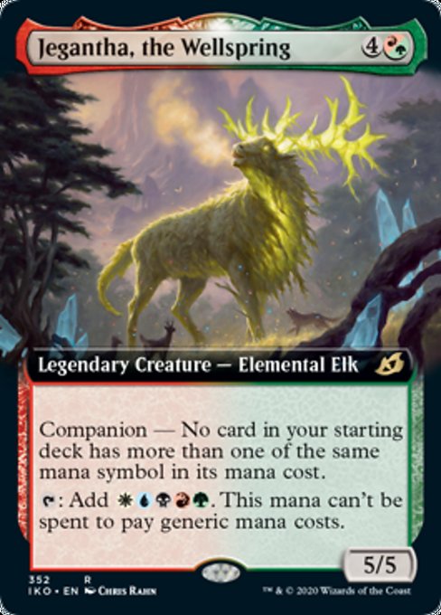 Jegantha The Wellspring (Extended Art) (Ikoria: Lair of Behemoths) Light Play Foil