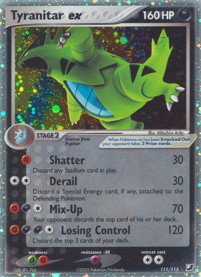 Tyranitar ex (Unseen Forces) Heavy Play Holofoil