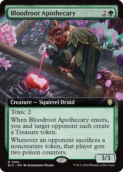 Bloodrot Apothecary (Extended Art) (Commander: Bloomburrow) Light Play