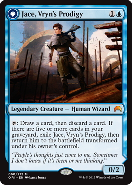 Jace, Vryn's Prodigy (Jace, Telepath Unbound) (Magic Origins) Light Play