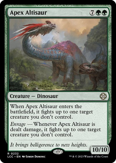 Apex Altisaur (Commander: The Lost Caverns of Ixalan) Light Play