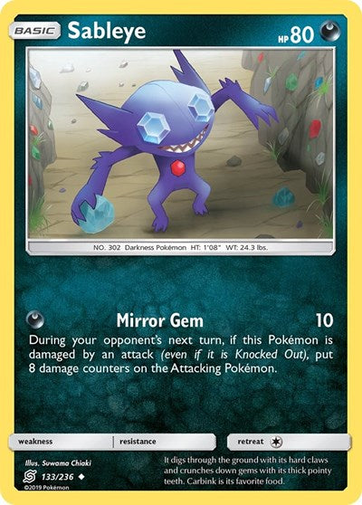 Sableye (SM - Unified Minds) Medium Play Reverse Holofoil