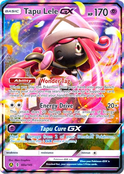 Tapu Lele GX - 60a (Alternate Art Promos) Light Play Holofoil