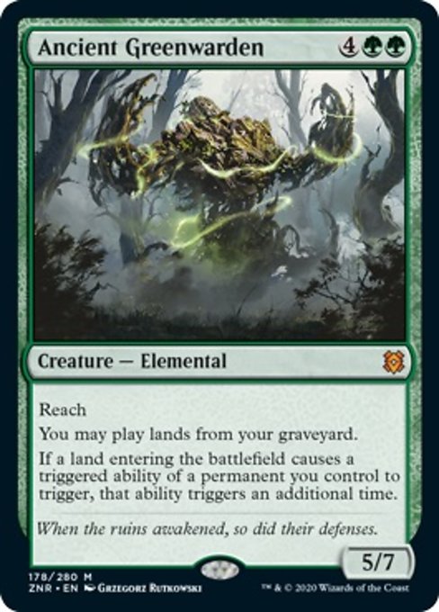 Ancient Greenwarden (Zendikar Rising) Light Play