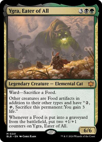 Ygra, Eater of All (Bloomburrow) Light Play Foil