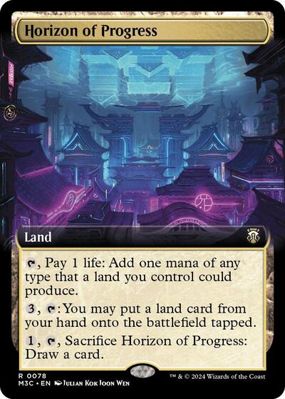 Horizon of Progress (Extended Art) (Commander: Modern Horizons 3) Light Play