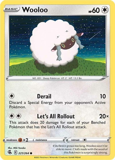 Wooloo (221) (SWSH08: Fusion Strike) Light Play