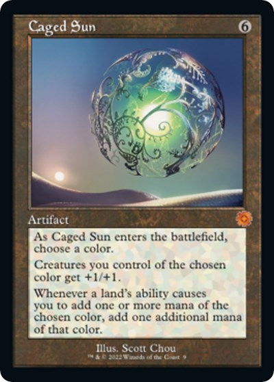 Caged Sun (The Brothers' War: Retro Frame Artifacts) Light Play Foil