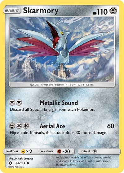 Skarmory (SM Base Set) Light Play