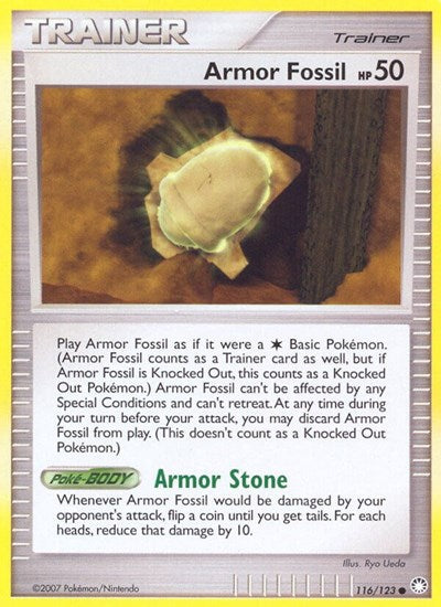 Armor Fossil (Mysterious Treasures) Medium Play