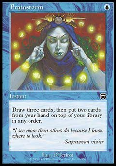 Brainstorm (Mercadian Masques) Light Play