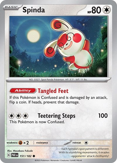 Spinda (Scarlet and Violet: Paradox Rift) Light Play Reverse Holofoil