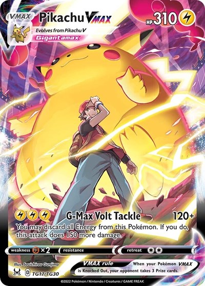 Pikachu VMAX (SWSH11: Lost Origin Trainer Gallery) Light Play Holofoil