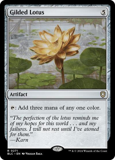 Gilded Lotus (Commander: Bloomburrow) Light Play