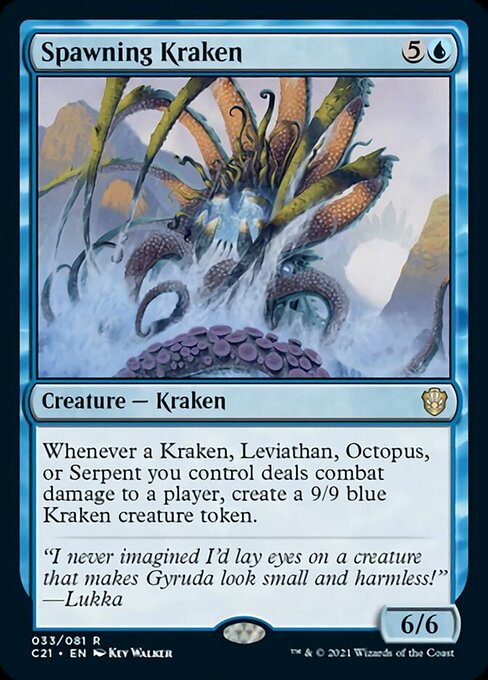 Spawning Kraken (Commander 2021 Strixhaven) Light Play