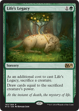 Life's Legacy (Magic 2015 Core Set) Light Play Foil