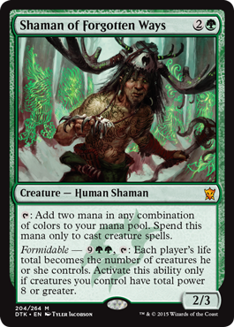 Shaman of Forgotten Ways (Dragons of Tarkir) Light Play