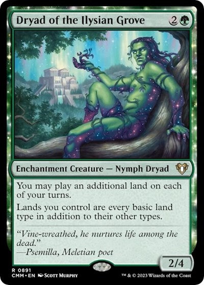 Dryad of the Ilysian Grove (Commander Masters) Light Play