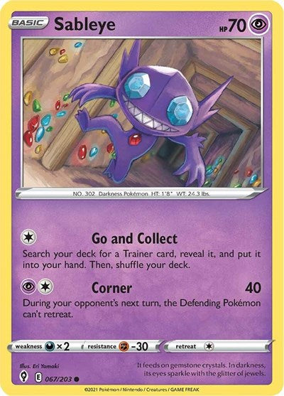 Sableye (SWSH07: Evolving Skies) Light Play