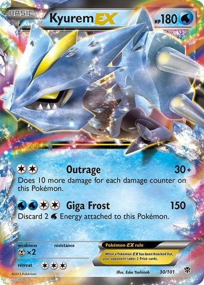 Kyurem EX (Plasma Blast) Light Play Holofoil