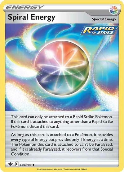 Spiral Energy (SWSH06: Chilling Reign) Light Play Reverse Holofoil