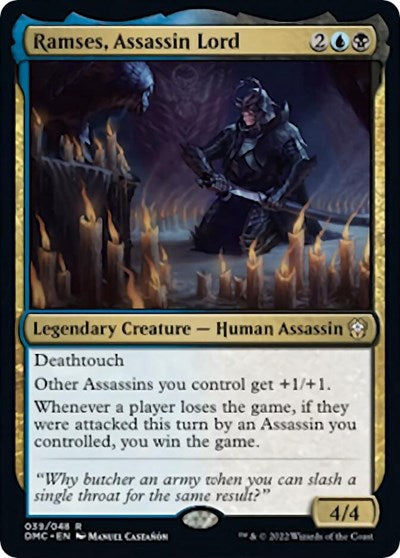 Ramses, Assassin Lord (Commander: Dominaria United) Light Play Foil