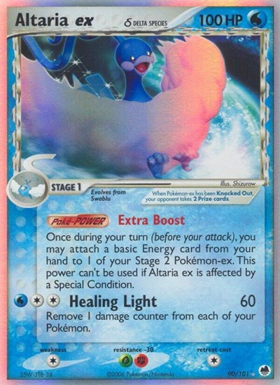 Altaria ex (Delta Species) (Dragon Frontiers) Heavy Play Holofoil