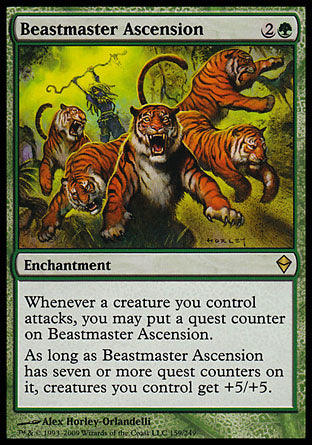 Beastmaster Ascension (Zendikar) Light Play Foil