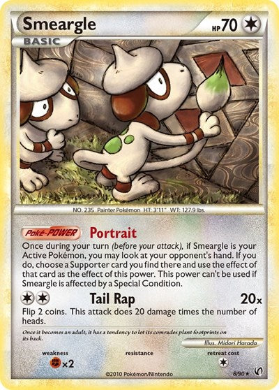 Smeargle (Undaunted) Light Play Holofoil