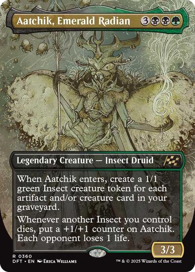 Aatchik, Emerald Radian (Borderless) (Aetherdrift) Near Mint Foil