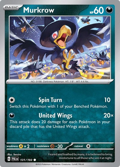 Murkrow (SV02: Paldea Evolved) Light Play